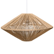 Lampada a sospensione in corda di carta Lampada da soffitto naturale Sala da pranzo Soggiorno Lampada in stile boho con paralume intrecciato