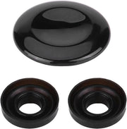 Kit di riparazione per joystick - Copertura del pulsante centrale - Gomme adesiva - Adatto per A4/A5/A6/Q5/Q7 - Plastica - Nero opaco - Copertura del pulsante