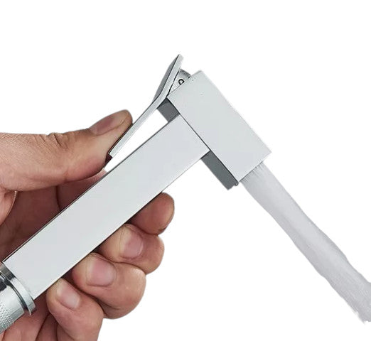 Kit igiene doccetta per bidet completo, quadrato in ottone, flessibile 120 cm