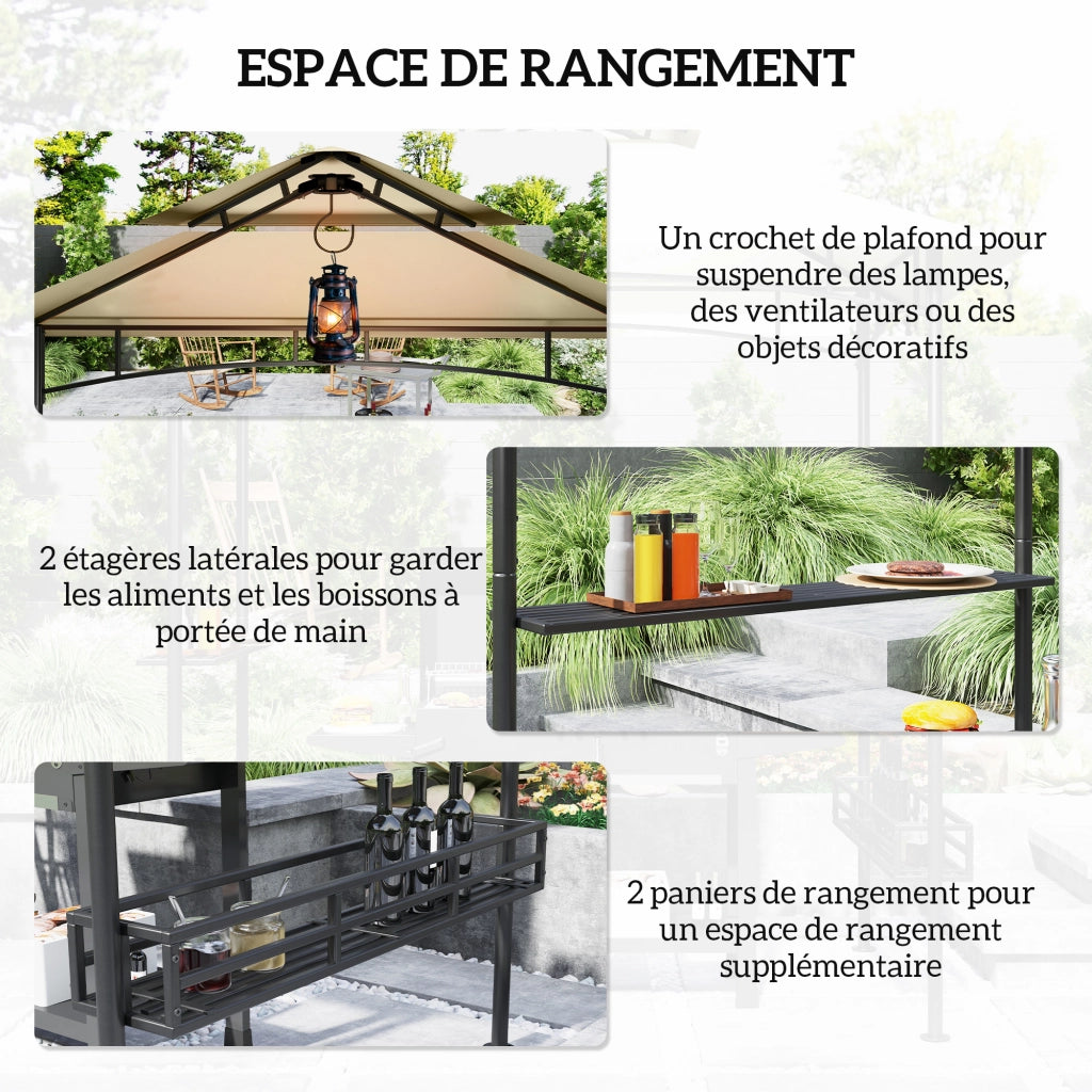 Tonnelle per giardino ¨C zephmum ¨C 240x150x257 cm beige