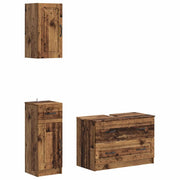 Set di armadietti da bagno in 3 pezzi UTRECHT Legno antico 3417817