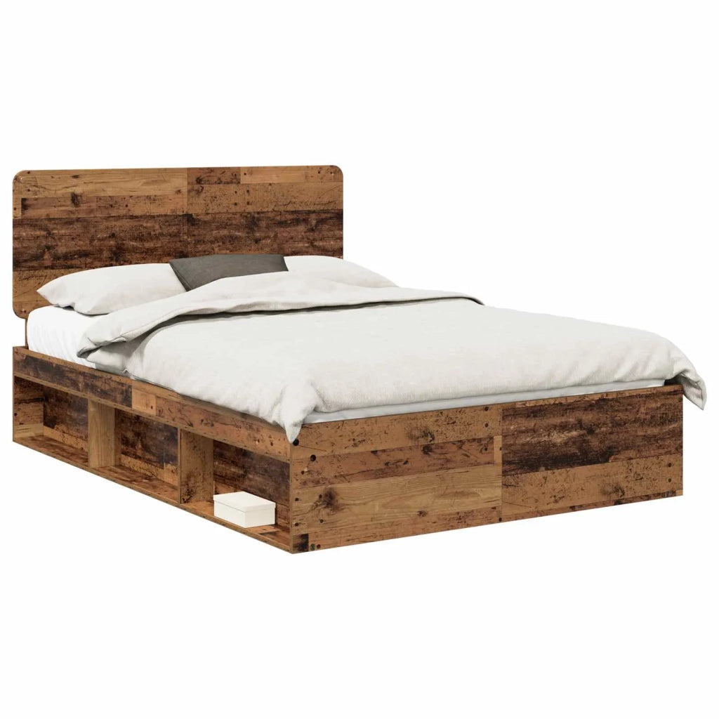 Struttura del letto Legno vecchio 140 x 190 cm Pino massello 3412495