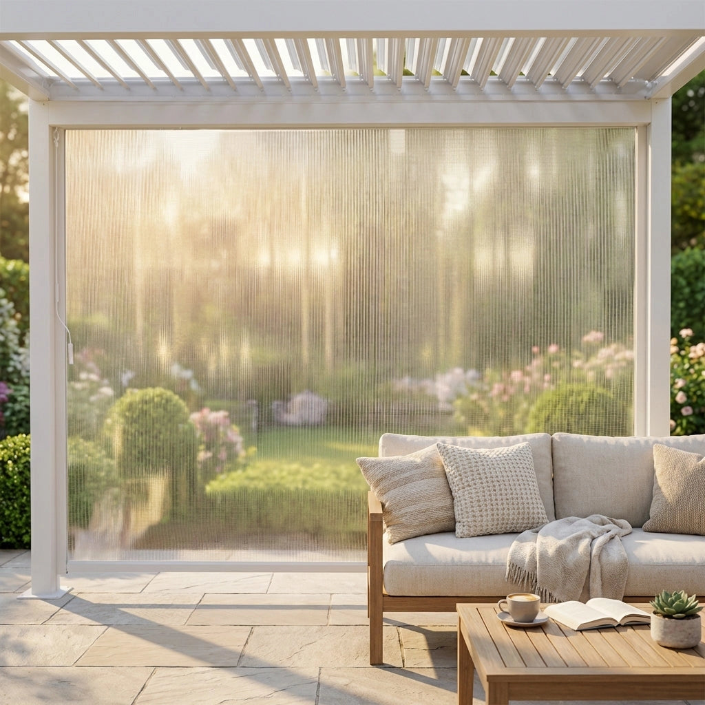 Laterale per pergola biocliamatica in PVC - TONY