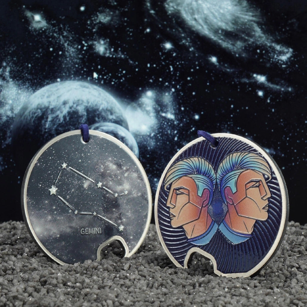 Apribottiglie in metallo KADAX, regalo per il segno zodiacale dei Gemelli, resistente.