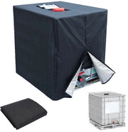 Copertura IBC 420D - 1000 Litri - Impermeabile - Resistente all'UV - Stoffa impermeabile - 120 x 100 x 116 cm - Copertura serbatoio acqua