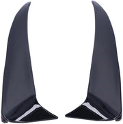 Parasoleto di Coda 2 Pezzi Spoiler Diffusore Winglet Spoiler Canarde Sfoglia per Classe C W205 C180 C200 (Chiaro Nero)