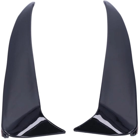 Parasoleto di Coda 2 Pezzi Spoiler Diffusore Winglet Spoiler Canarde Sfoglia per Classe C W205 C180 C200 (Chiaro Nero)
