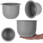 Inserto per vaso da fiori rotondo KADAX Loft, grigio, 24 cm