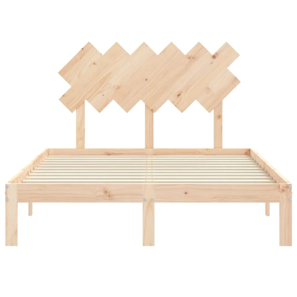 Giroletto con Testiera Small Double-Struttura Letto in Legno Massello 180477