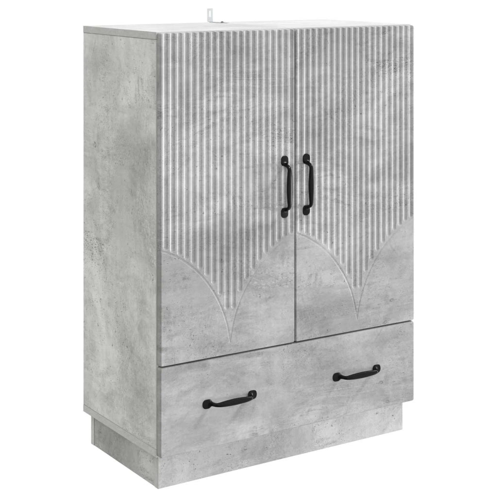 Credenza Grigio Cemento 66 x 34,5 x 92 cm Legno ingegnerizzato
