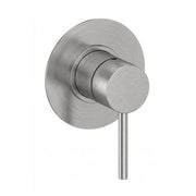 Miscelatore doccia ad incasso spazzolato grigio in ottone con leva monocomando slim Alba