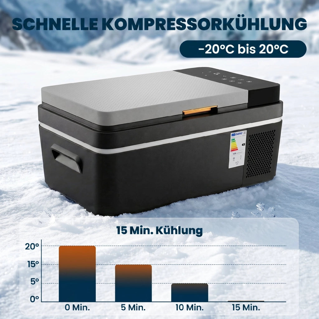 Cella Frigo Portatile 20L -20¡ãC +20¡ãC ¨C zephmum ¨C Bianco 40x30x30cm