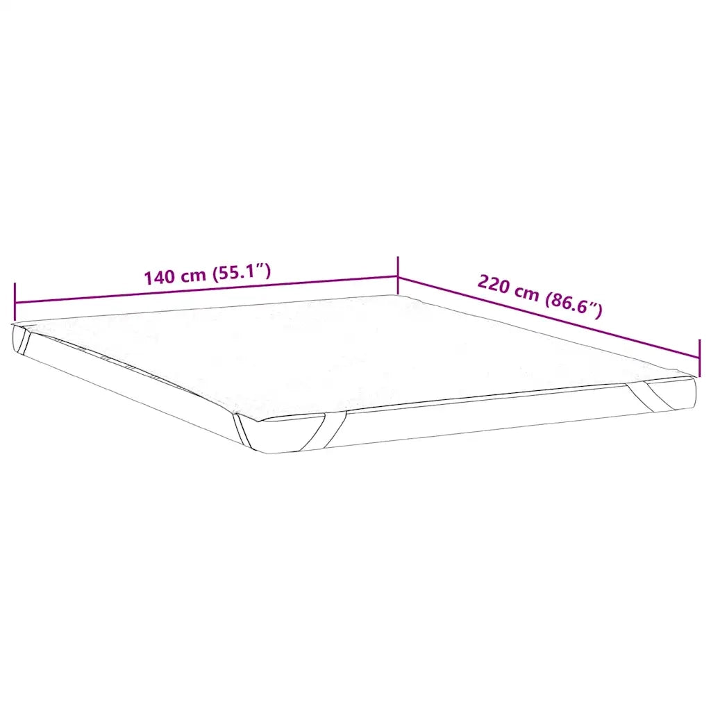 Coprimaterasso Bianco 140x220 cm Impermeabile CFW3244470