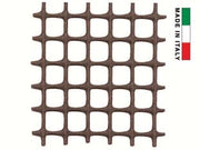 RETE IN PLASTICA QUADRA MARRONE MM.10X10- - maglia mm.10x10, altezza cm.100 - 1 rotolo T-REX