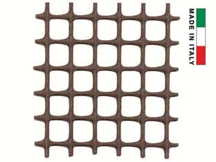 RETE IN PLASTICA QUADRA MARRONE MM.10X10- - maglia mm.10x10, altezza cm.100 - 1 rotolo T-REX