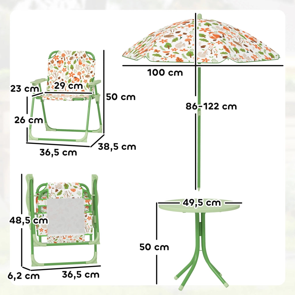 Set giardino bambini 4 pezzi ¨C zephmum ¨C motivo elefante e giraffa