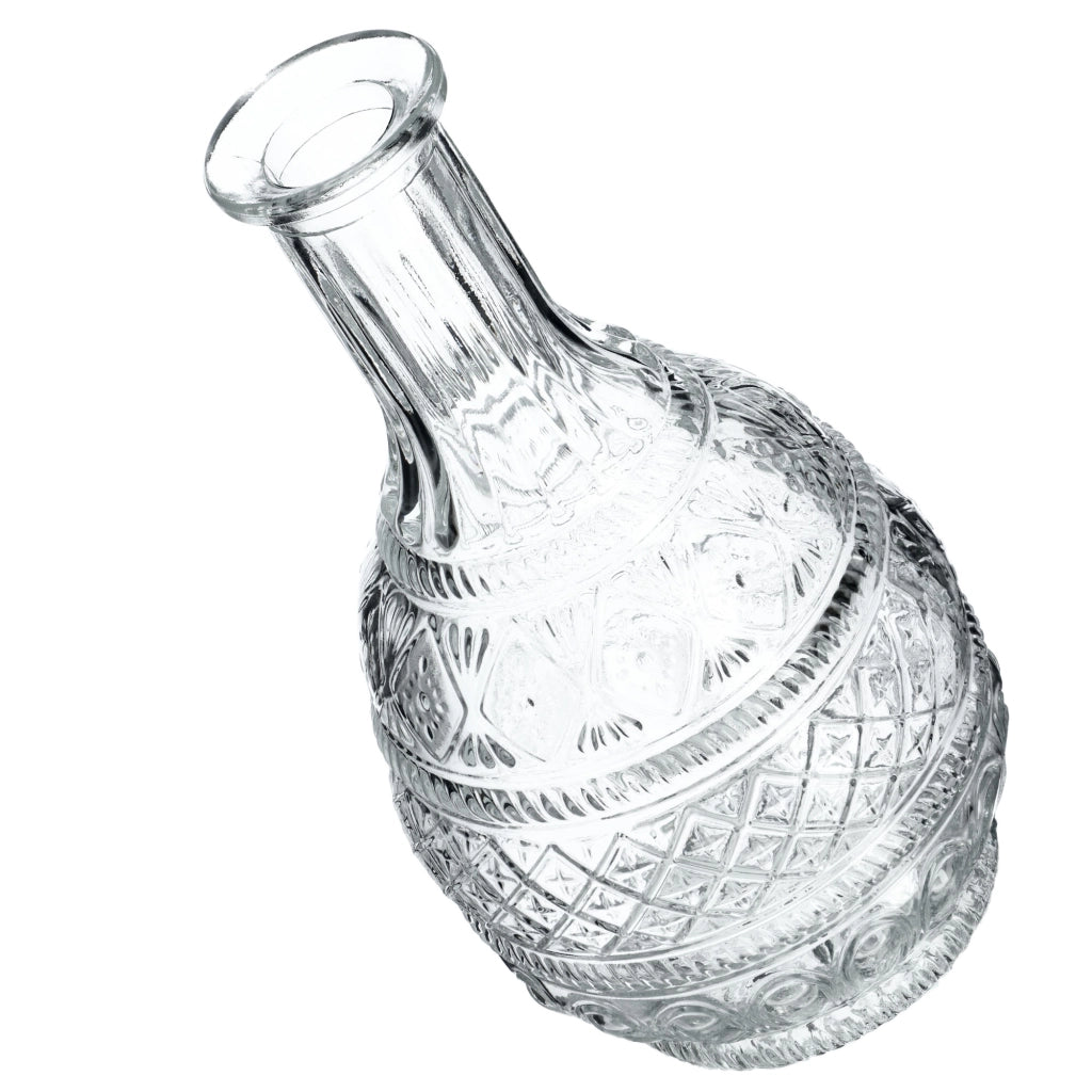 Caraffa per whisky KADAX, bottiglia in vetro cristallo da 1 litro con tappo di sughero, 2 pezzi