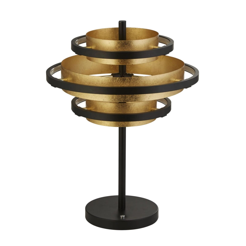 Lampada da tavolo a LED Hive 3Lt - Metallo nero e foglia oro