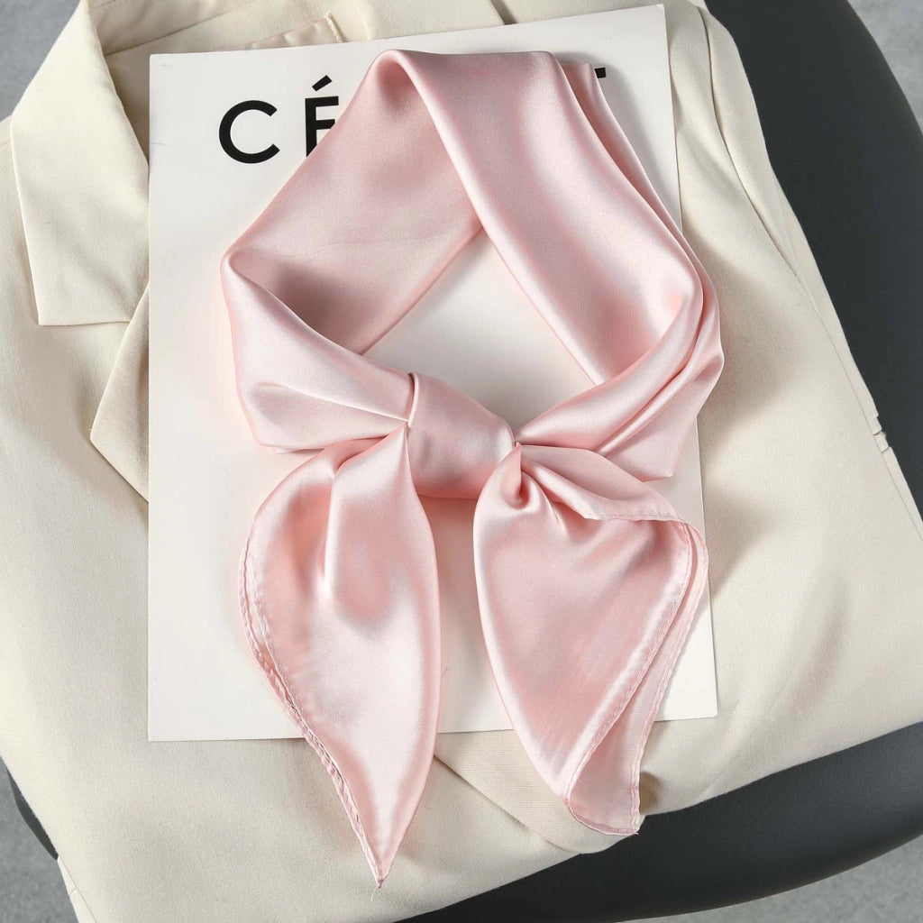 Nuova sciarpa da donna in seta stampata, stile coreano, sciarpa decorativa alla moda e versatile.