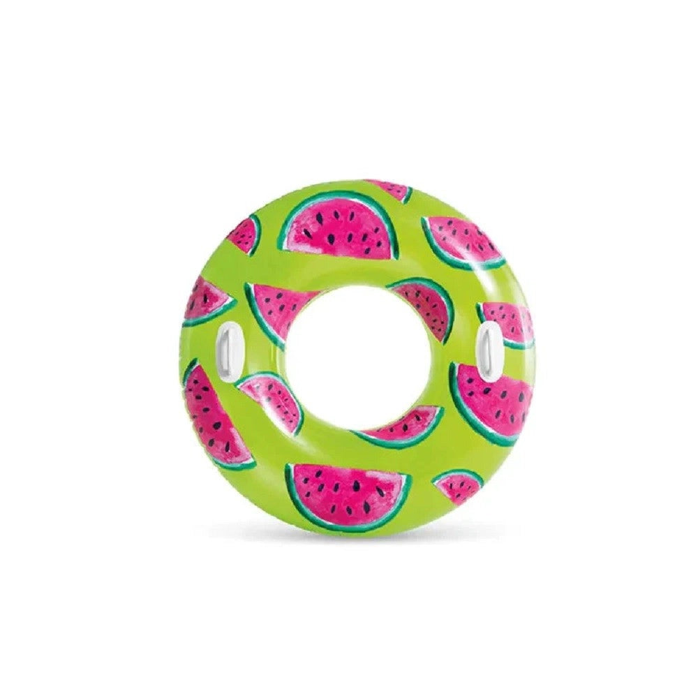 Trade Shop - Ciambella Salvagente Tropicale Frutta Estiva Con Maniglie 107cm Assortiti 56261 -