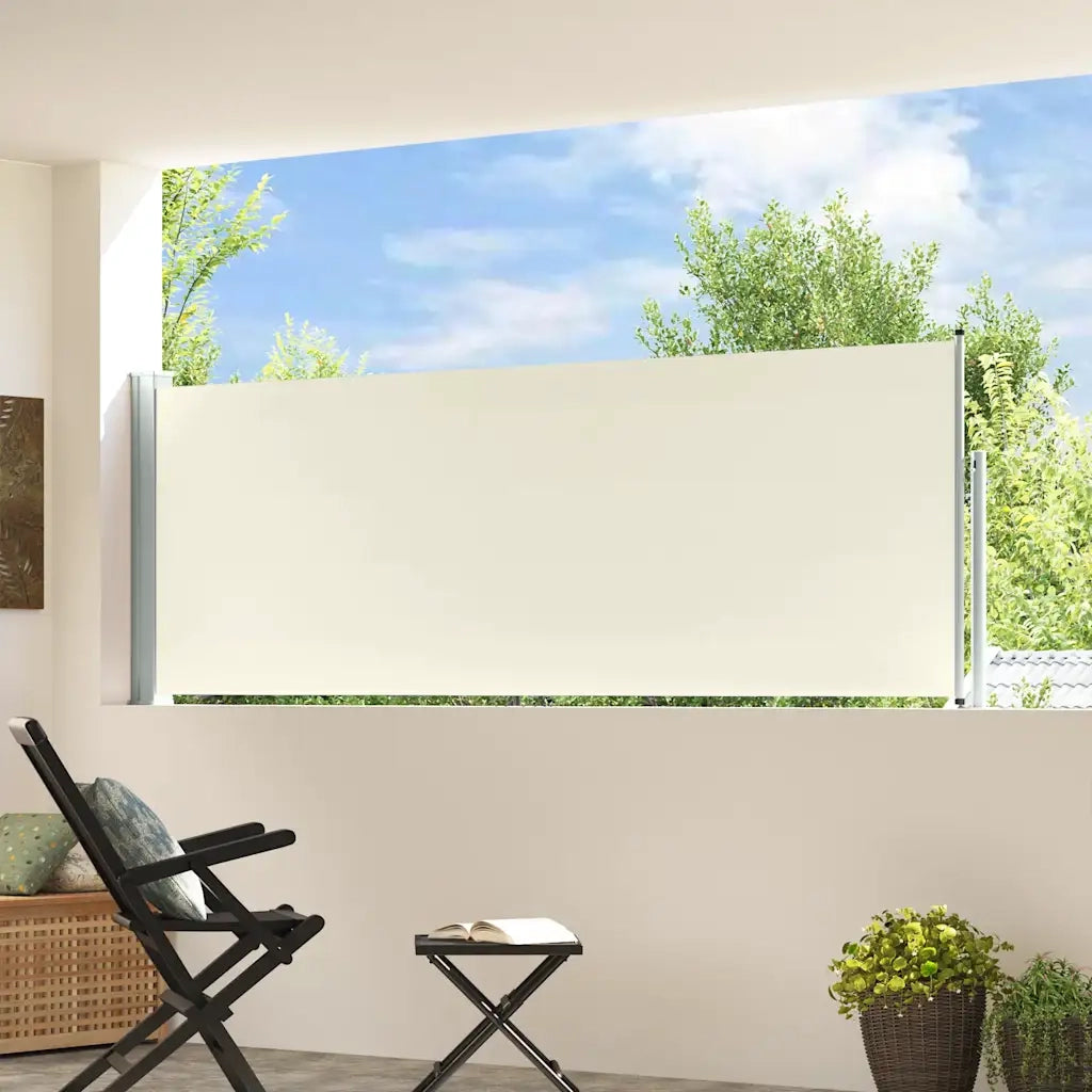 Tenda Laterale Retrattile per Patio 100x300 cm Crema cod mxl 9280