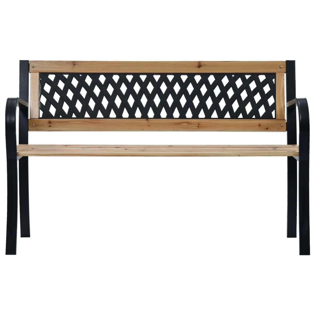 Panca da giardino mobili da esterno terrazza 120 x 53 x 77 cm legno 02_0011191