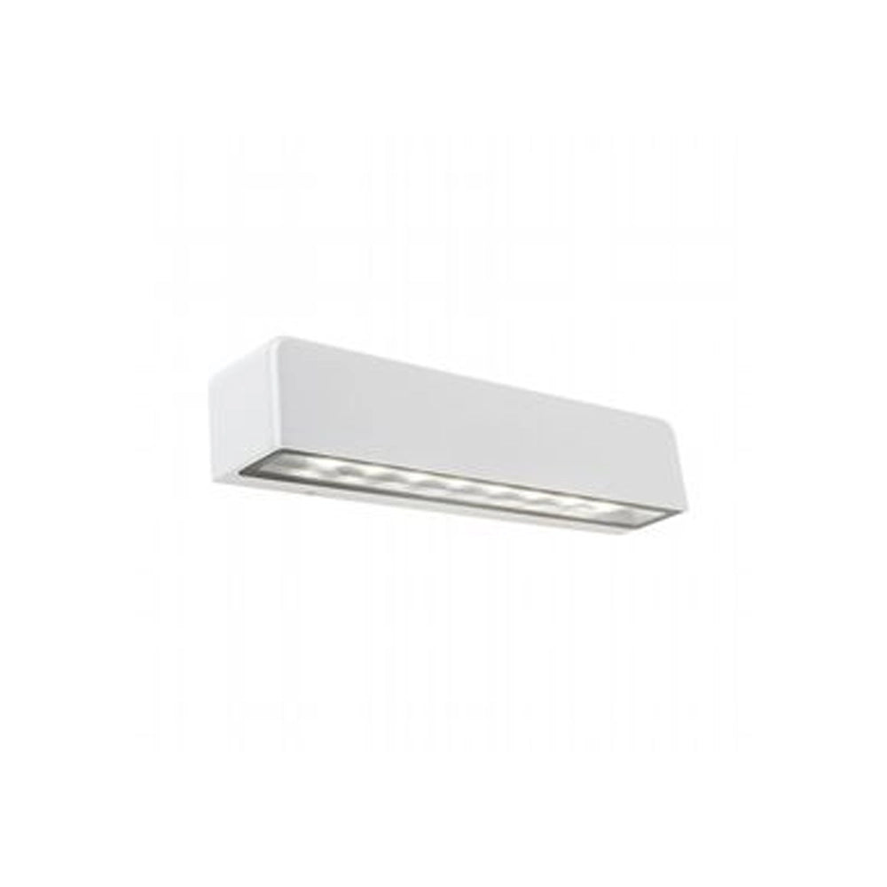 Applique Da Esterno Moderna Unit Alluminio E Vetro Bianco Led 9W 4000K