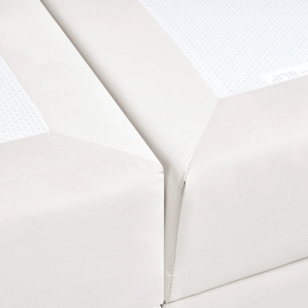 Letto Tessuto Tortora 160 x 200 cm Imbottito Struttura Con Testiera Trapuntata E Materasso