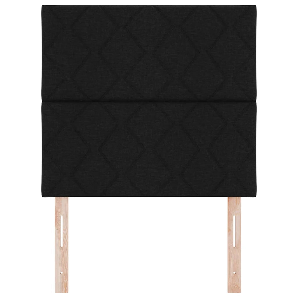 Testiera LED Nero 90 cm Tessuto 3338490