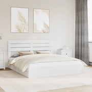 Letto con Contenitore Bianco 180 x 200 cm Legno multistrato 3411549