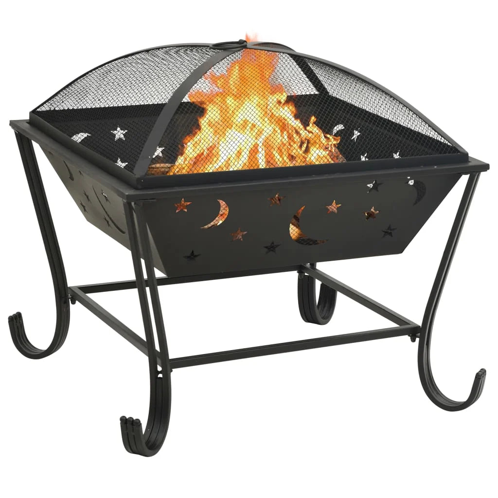 Braciere con attizzatoio 62 cm XXL acciaio 02_0005985