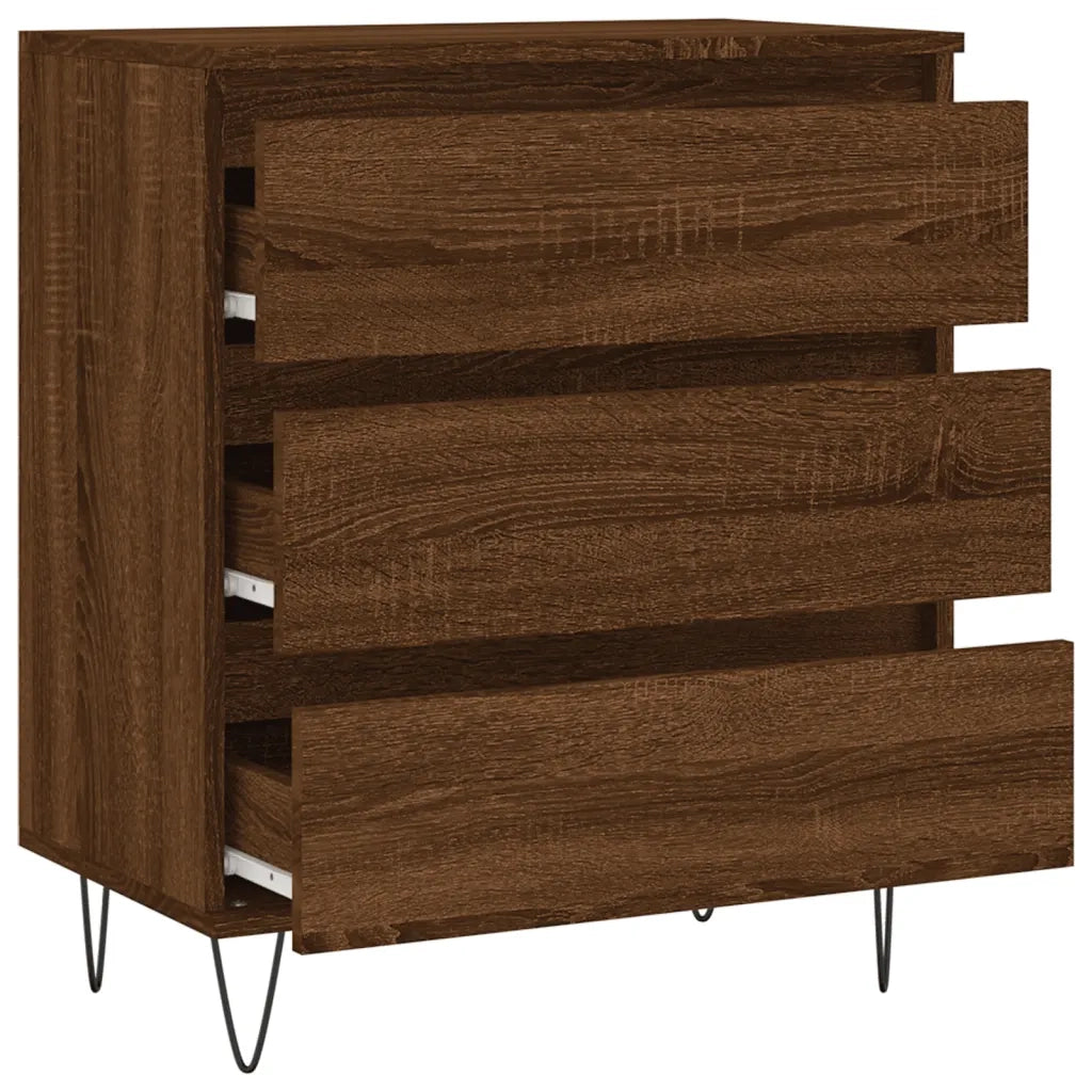 Credenza Rovere Marrone 60x35x70 cm in Legno Multistrato 827187