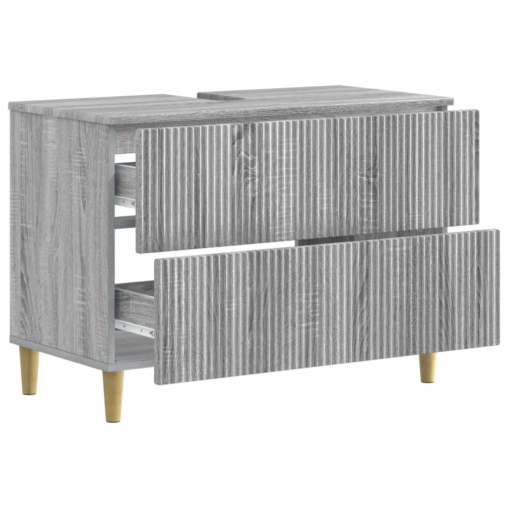 Armadio per Lavabo da Bagno ARNHEM Sonoma grigio 896581