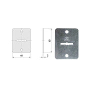 Bocchetta Rettangolare Dm 06124-00-0 Cisa