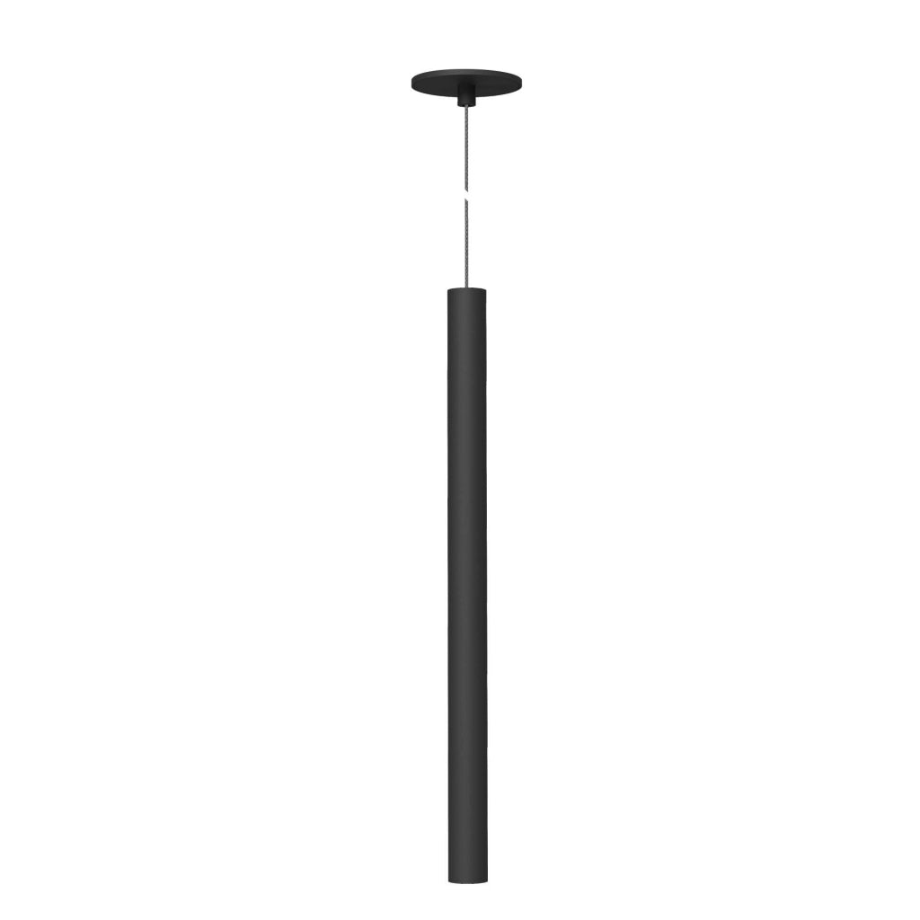 Atmos Lampada a Sospensione Slim XL 6W LED Tuya Smart, Regolazione Temperatura Luce 2700K-4000K, Installazione Incasso o Superficie, Nero Opaco