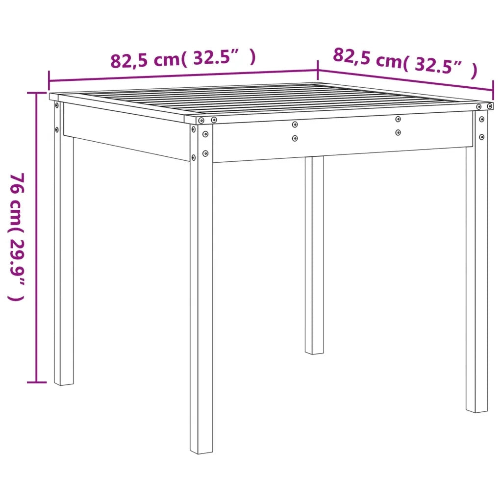Set da Bistrot da Giardino 3pz | Set Salotto da Giardino Grigio in Legno Massello di Pino