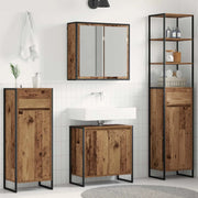 Set di mobili per il bagno Legno vecchio Legno multistrato