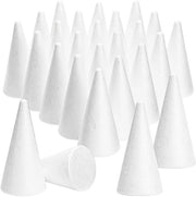 Kit di Foam Kegels 24 pezzi - Materiale per bambini - Bianco - 4,8 x 10,7 cm - Attività creative - Artigianato