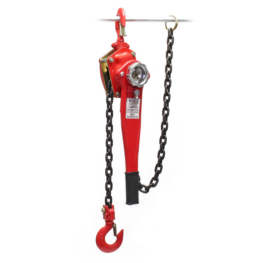 Paranco a catena manuale, max 1500 kg, con catena di 1,5 m, per sollevamento di carichi pesanti