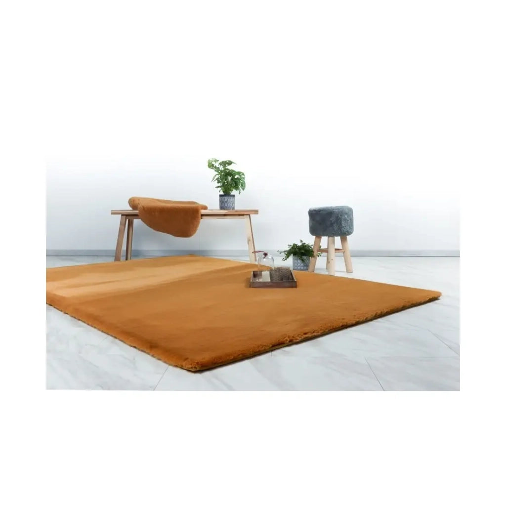 Tappeto 290x200cm, design H008N colore ambra - Comfort ed eleganza per il tuo interno