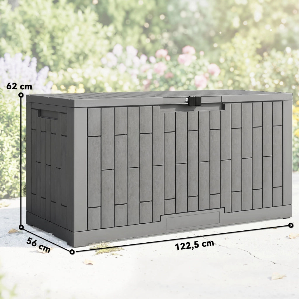 Coffre da Giardino ¨C zephmum ¨C Grigio, Resina, 122.5x56x62cm