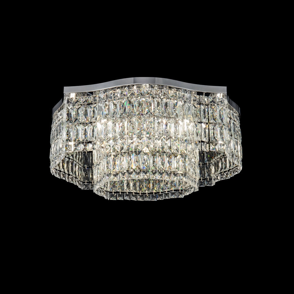 Maytoni Plafoniera Contemporanea Dune 10 luci E14 cromo metallo cristallo