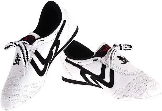 Scarpe sportive per arti marziali: Antiscivolo, Leggera, Respirante e Comoda - Nero e Bianco