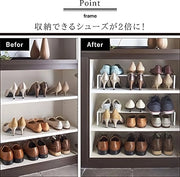 Fondo per cassettiera di scarpe - Frame - nero