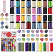 Set di Filo da Cucire - 74 Pezzi - per Macchina da Cucire - Set di Filo da Cucire a Colori Misti con Accessori per Mano e Macchina da Cucire