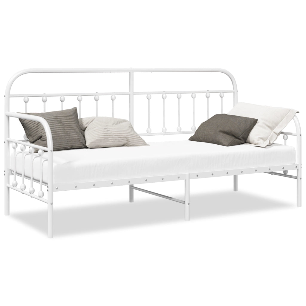 Struttura Letto Giorno  Bianca 80x200 cm in Acciaio