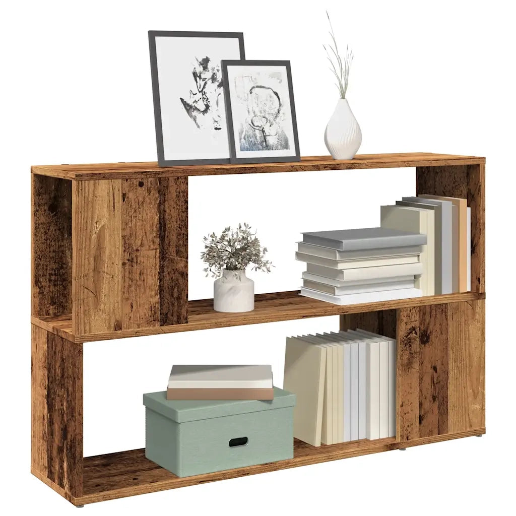 Libreria-Scaffale per Libri-Mobile di Stoccaggio Legno Antico 100x24x63 cm in Truciolato