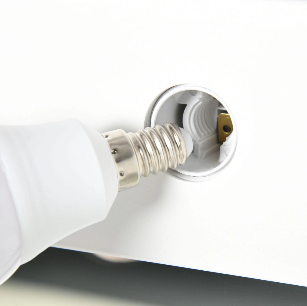 Specchio da trucco illuminato 80 x 60 cm con 12 luci LED