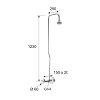Colonna doccia con soffione - serie 35