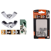 Trade Shop - Set 9 Pezzi Dadi Di Serraggio Dado Con Alette Filettatura M8 Fissaggio 93329 -